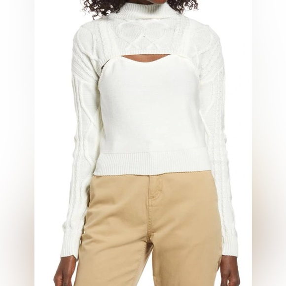 Bp. Cable Tank and Shrug Sweater Set - Picture 1 of 6